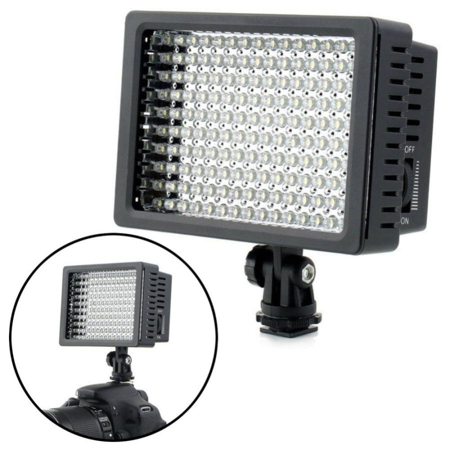 160 LED ビデオライト 一眼レフカメラ ホットシュー対応 : Synergy