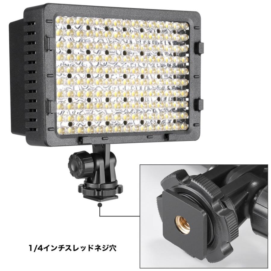 160 LED ビデオライト 一眼レフカメラ ホットシュー対応 : Synergy