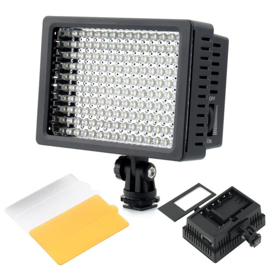160 LED ビデオライト 一眼レフカメラ ホットシュー対応 : Synergy