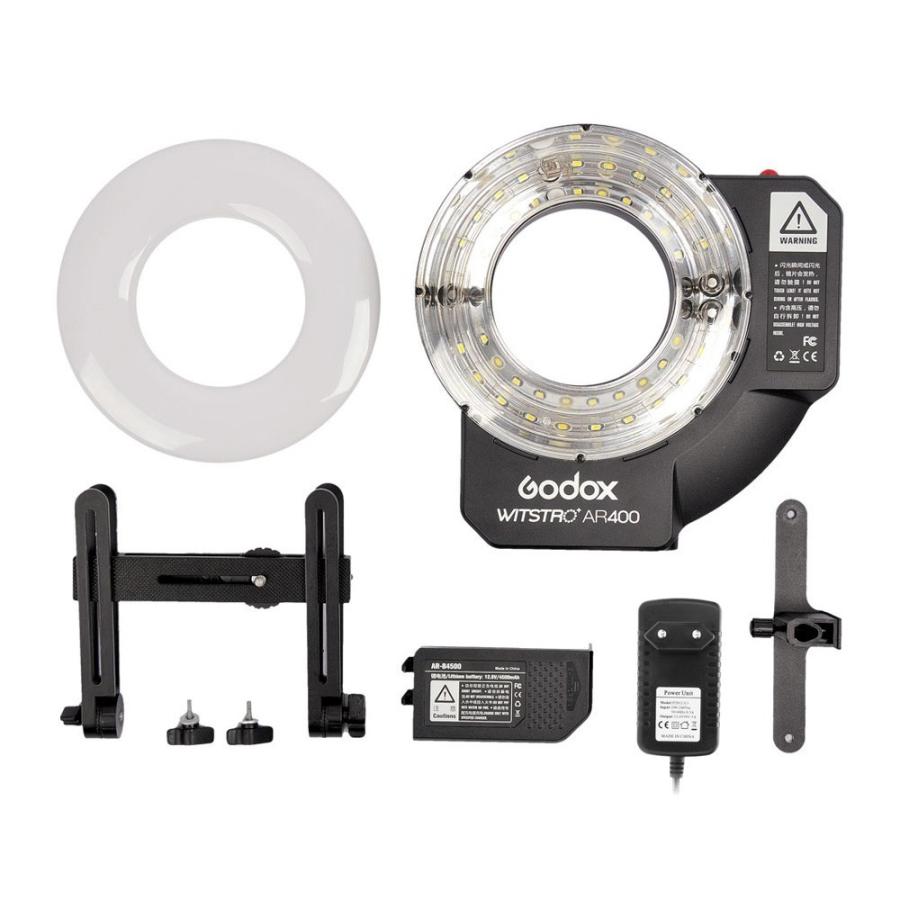 Godox Witstro AR400 400W リングフラッシュスピードライト リチウム 