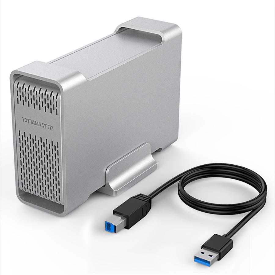 USB 3.0 2.5インチ デュアルベイ SATA ハードディスク SSDケース 8TB