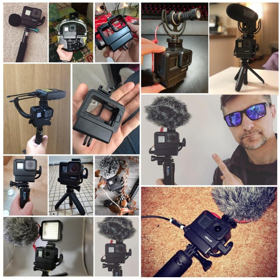 Gopro Hero 5/6/7 ブラック対応 ABSプラスチックケース Vlog撮影