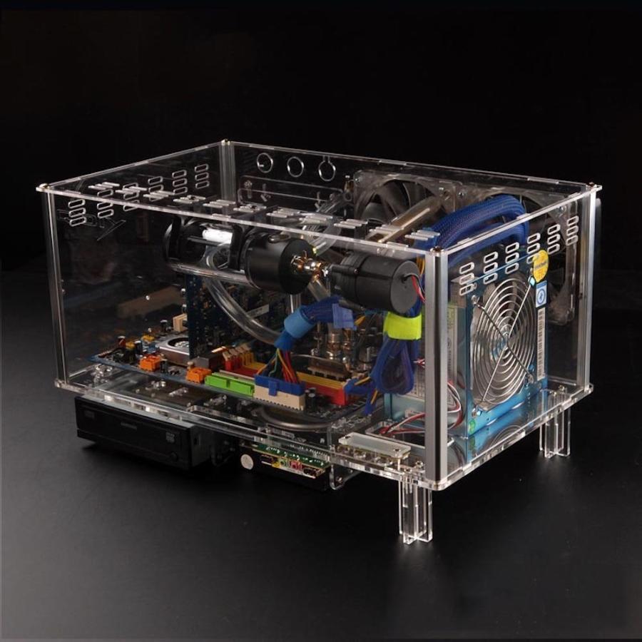 Microatx スケルトン 横置き アクリル デスクトップ 水冷pcケース D779xm Synergy 通販 Yahoo ショッピング