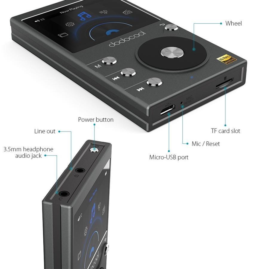 8GB ハイレゾ Hi-Fi MP3 WMA 音楽プレーヤー : Synergy - 通販 - Yahoo
