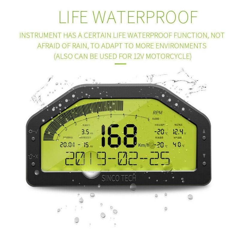 レース対応 ハイパフォーマンス 液晶デジタル スピードメーター タコメーター ダッシュボード フルセンサーキット 水温 油温 油圧 エキゾースト温度 Do908 Synergy 通販 Yahoo ショッピング