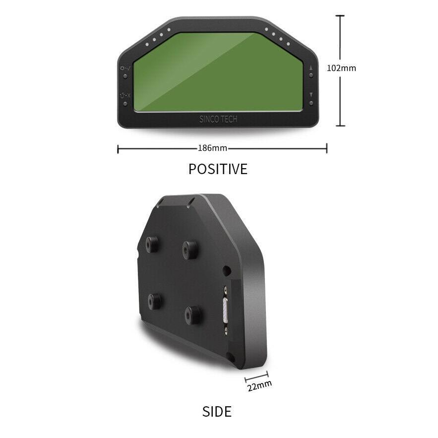 レース対応 ハイパフォーマンス 液晶デジタル スピードメーター タコ
