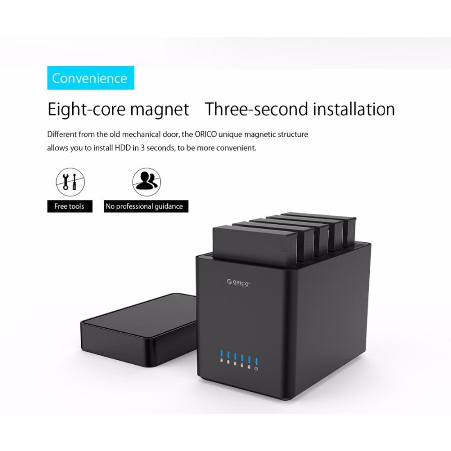 5ベイ 3.5インチ USB 3.0 ハードディスク ドッキングステーション
