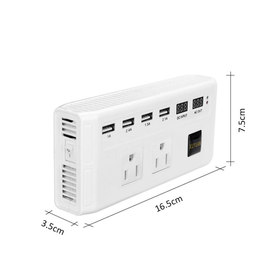 カーシガーソケット ポータブルインバーター 電源プラグ USB充電 200W｜synergy2｜13