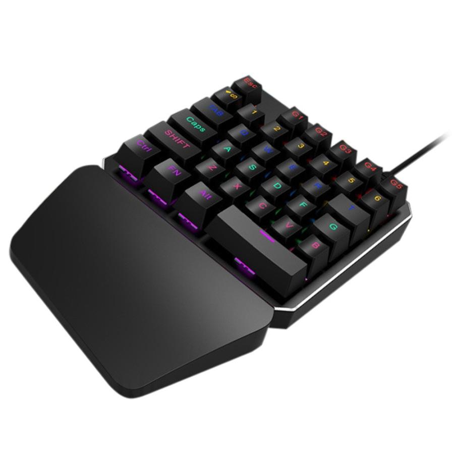 荒野行動 Pubg Eスポーツ対応 シングルハンド メカニカル ゲーミング Usb キーボード 35キー 7色ledバックライト F1701 Synergy 通販 Yahoo ショッピング