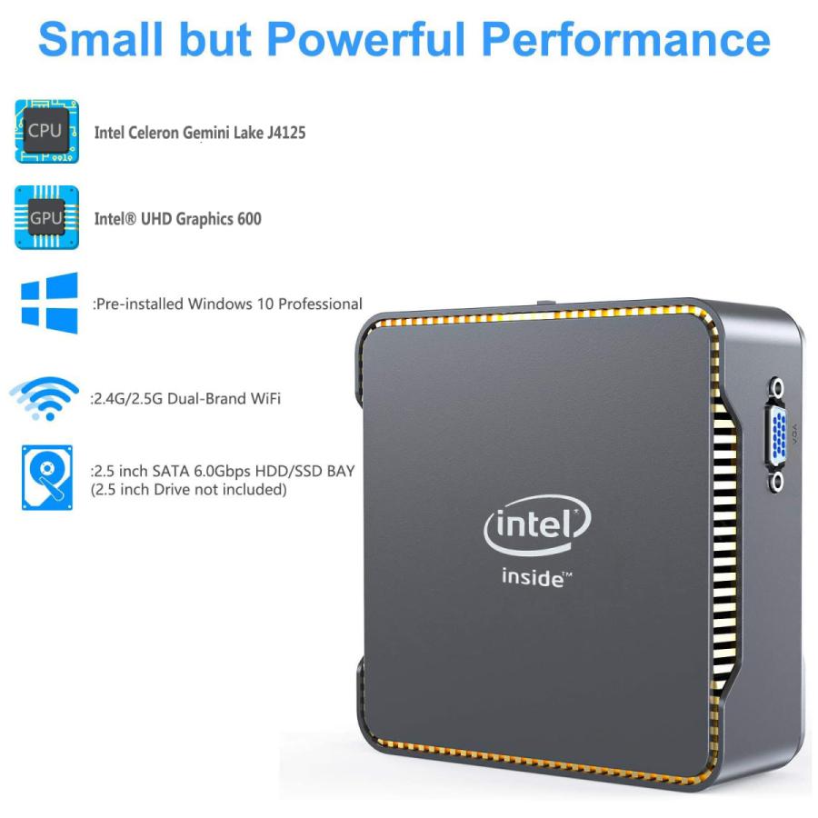 Windowsデスクトップ PC/i7 6700/GTX1060/Windows 10Pro/Wifi Windows 10 Pro コンパクト デスクトップ PC Intel Celeron J4125