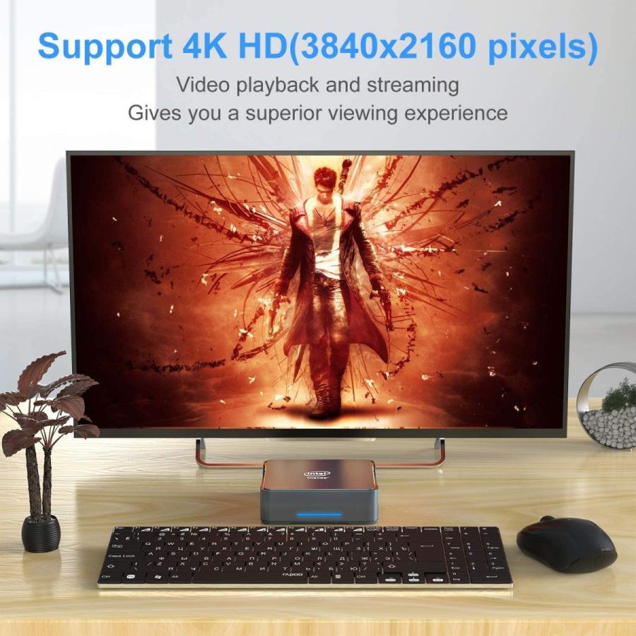 Windows 10 Pro コンパクト デスクトップ PC Intel Celeron