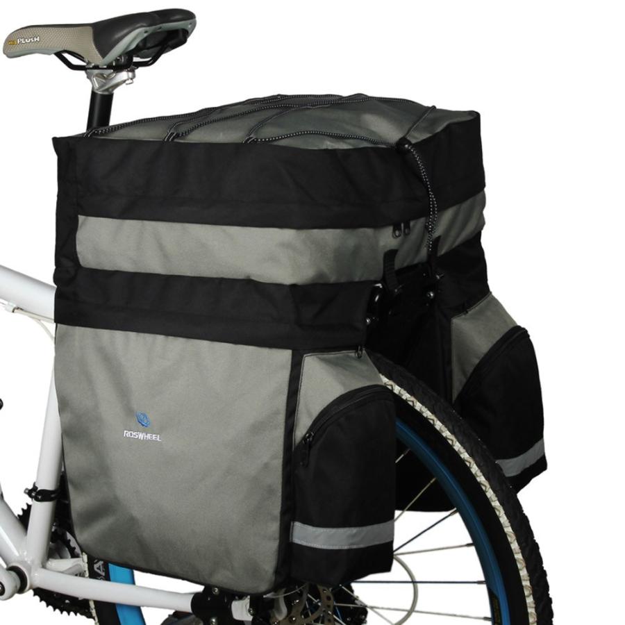ROSWHEEL 60L 自転車用ダブルリアサイドバック（パニアバッグ
