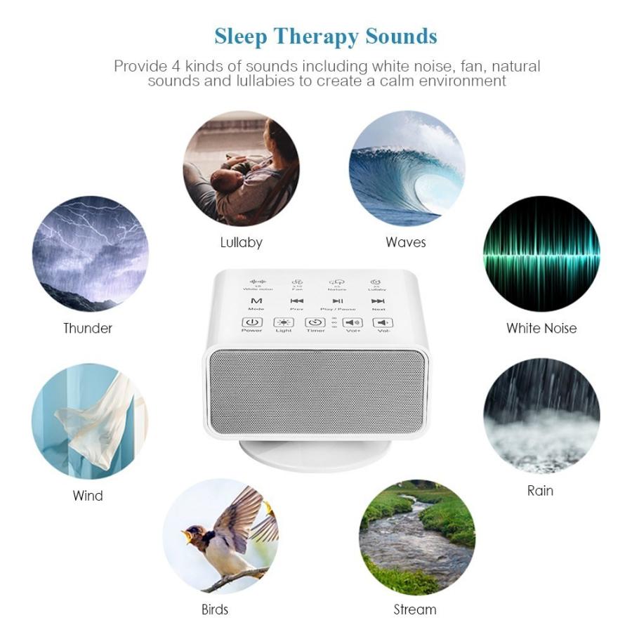 タッチボタン ワイヤレス Bluetooth スピーカー & 睡眠ムードライト_4