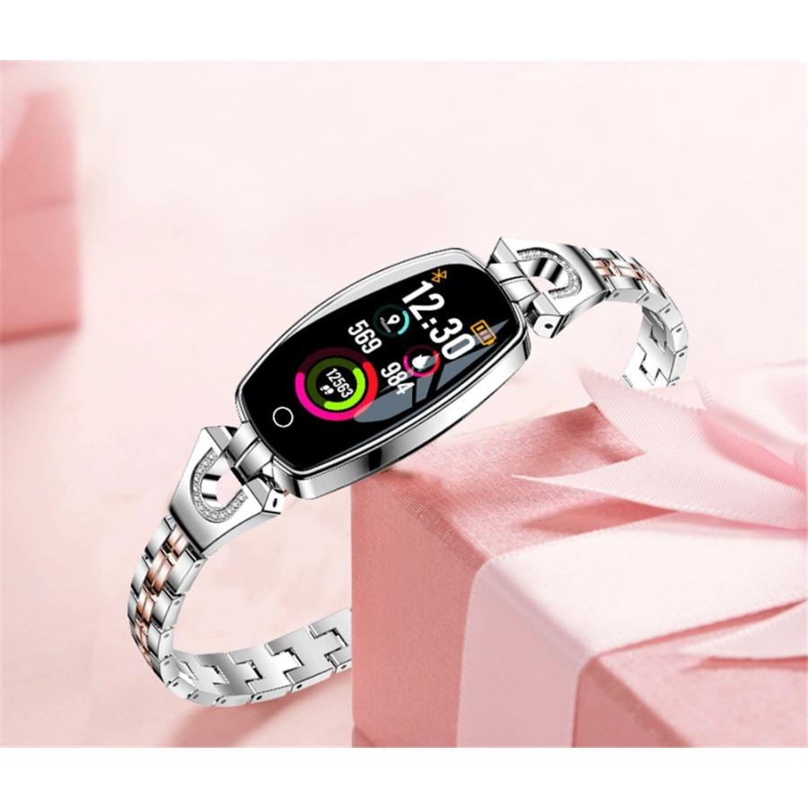 レディース スマートウォッチ ブレスレット IP67防水 心拍数 血圧 カロリー消費 h8 Synergy 通販 Yahoo