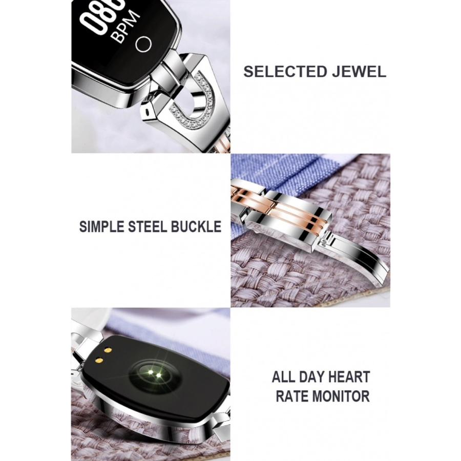 レディース スマートウォッチ ブレスレット IP67防水 心拍数 血圧 カロリー消費 h8 Synergy 通販 Yahoo