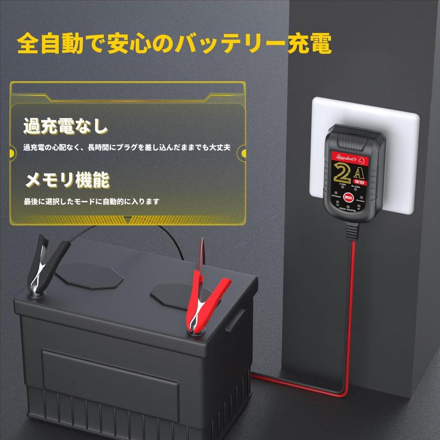 12V/6V 自動車 バイク 船舶 バッテリー 充電器 コンセント 12V/6V 自動車 バイク 船舶 バッテリー 充電器 コンセント
