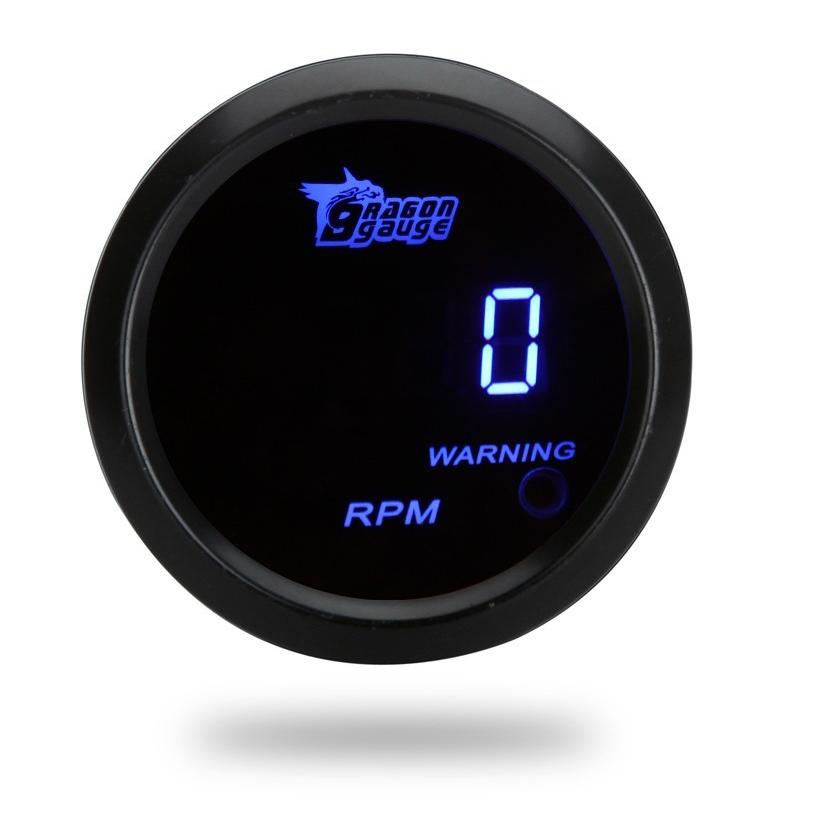 ドラゴンメーター ドラゴンゲージ 52mm デジタルLEDタコメーター 0-9999RPM : Synergy
