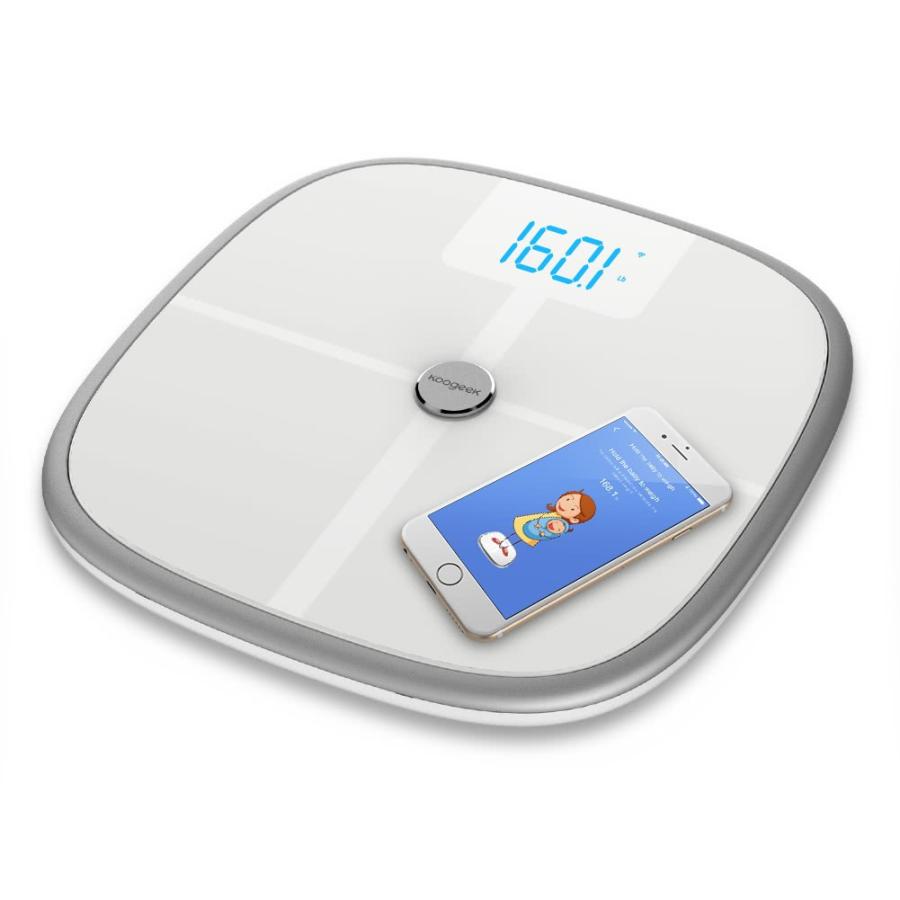 Bluetooth Wi-Fi 機能搭載 ネットワーク対応 スマート体重計 体脂肪 体組成 骨密度 BMI BMR 測定｜synergy2｜02