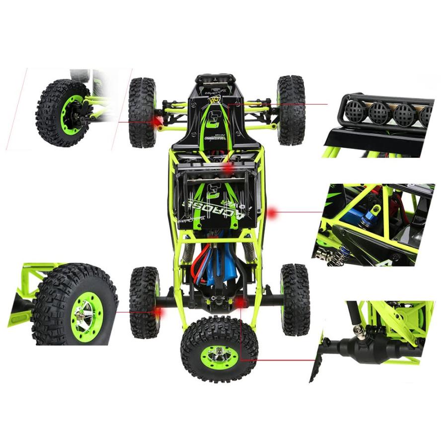 1/12 2.4GHz 4WD 高速 オフロードラジコンカー 組み立て済みの画像