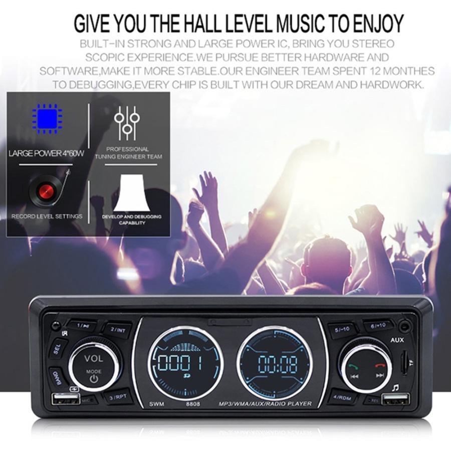 Bluetooth スピーカー アメ車 1/18 USBメモリ MicroSD Bluetooth カーオーディオ MP3プレーヤー 1DIN USB・microSD