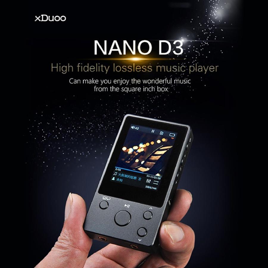 XDuoo NANO D3 HiFi ロスレス MP3 音楽プレーヤー 8GB PCM 24bit