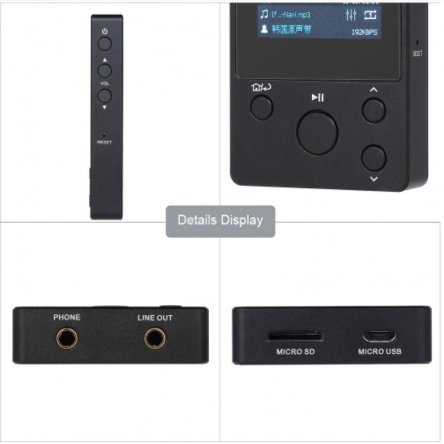 XDuoo NANO D3 HiFi ロスレス MP3 音楽プレーヤー 8GB PCM 24bit