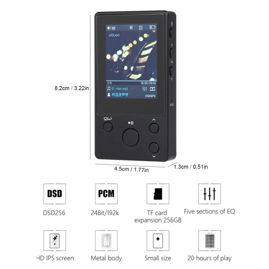 国内正規品xDuoo DSD対応ポータブルミュージックプレーヤー NANO 国内正規品xDuoo DSD対応ポータブルミュージックプレーヤー NANO