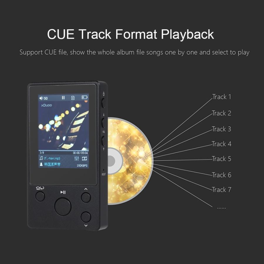 XDuoo NANO D3 HiFi ロスレス MP3 音楽プレーヤー 8GB PCM 24bit