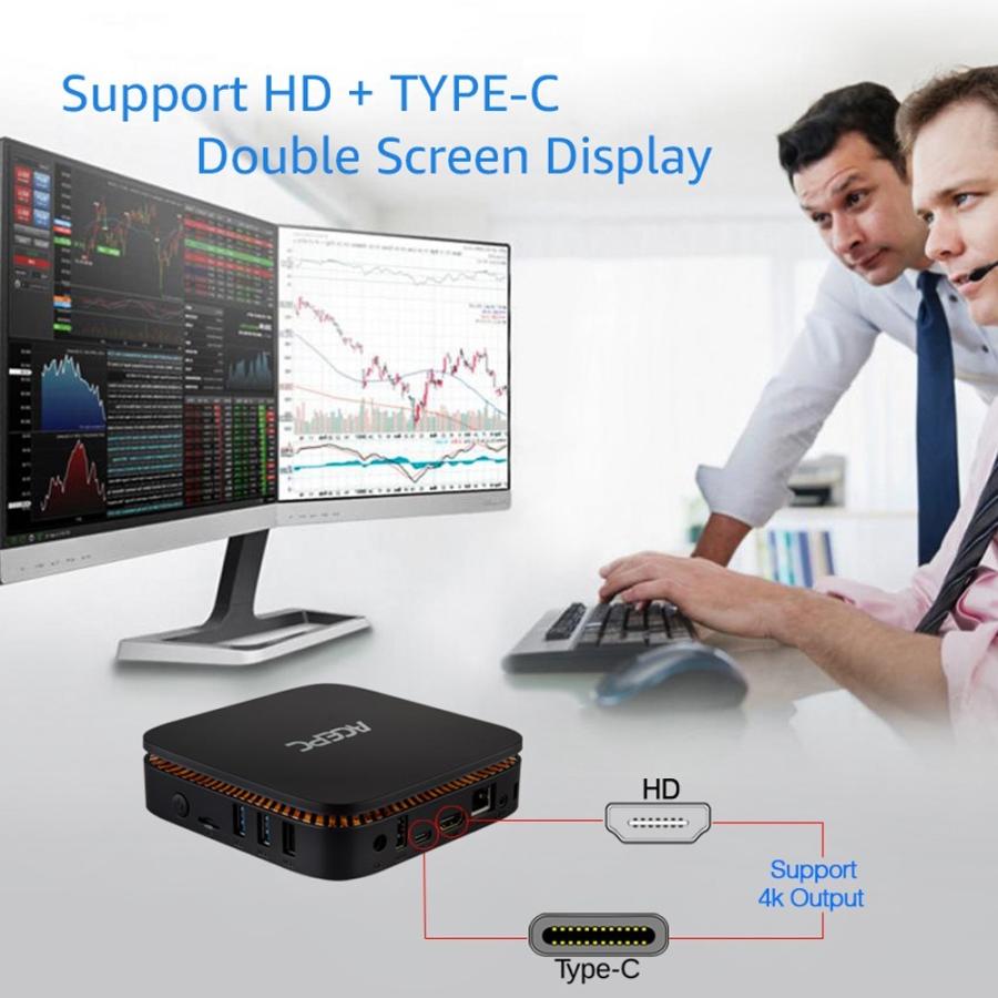ACEPC AK1 Windows 10 ミニ PC 4GB / 32GB VESA対応ブラケットつき