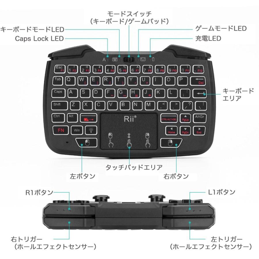 2.4GHz ワイヤレス キーボード + タッチパッド + ゲーム 2.4GHz ワイヤレス キーボード + タッチパッド + ゲーム
