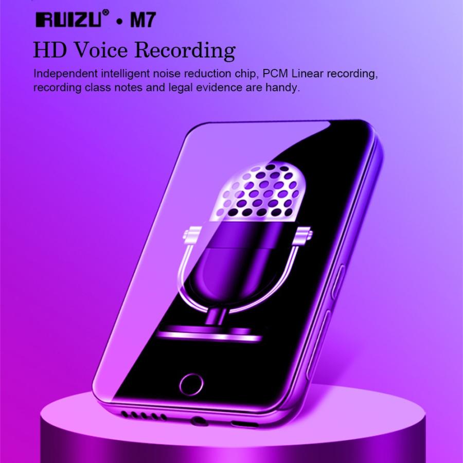 RUIZU M7 2.8インチ タッチスクリーン Bluetooth MP3 音楽プレーヤー 16GB｜synergy2｜05