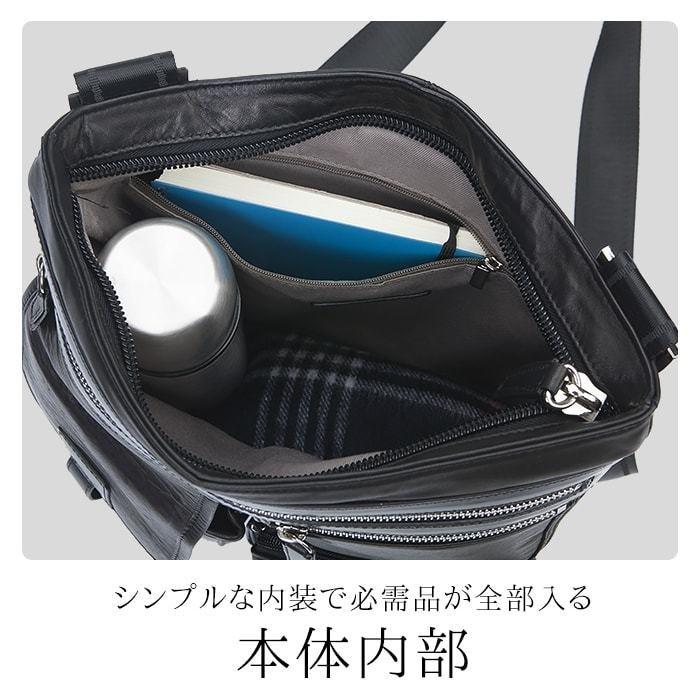 本革 メンズ ショルダーバッグ 馬革 お出掛け 旅行 散策 街歩き A4