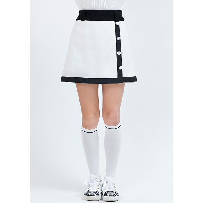 M•U SPORTS ニットスカート ブラック ホワイト M・U SPORTS MU SPORTS MUスポーツ レディース ニット スカート 全2色