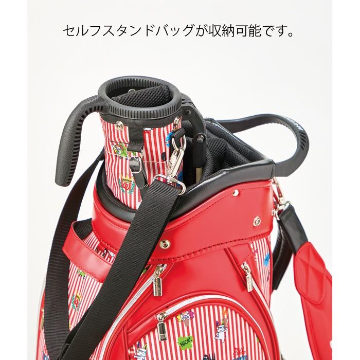 2019年 秋冬 新作 M・U SPORTS MUスポーツ ゴルフバッグ 総柄 レディース レギュラーソール キャディバッグ 9.5型 MU19AW M0925 2019年 MUスポーツ