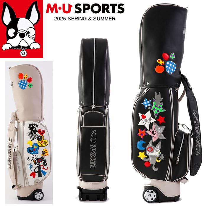 25年 春夏新作 MUスポーツ ゴルフバッグ レディース キャディバッグ styleon_703r3104