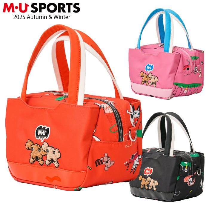 2025年 秋冬新作 MU SPORTS MUスポーツ ゴルフ カートバッグ カートポーチ ラウンドポーチ  レディース  MU25AW  MU1015 プレゼント M・U SPORTS 2025年 秋冬新作 MU SPORTS MUスポーツ ゴルフ カート