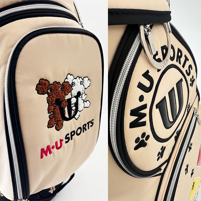 新品未使用　MU SPORTS ゴルフキャディバッグ 8.5型 レディース M・U SPORTS 【数量限定・ゴルフクラブとセット】MU MUスポーツ