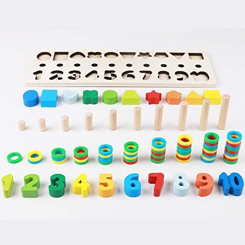 モンテッソーリ 積み木 幼児 学習 パズル Sendida 知育玩具 数字 パズル 型はめ 幼児 パズル 数字 ゲーム 学習玩具 送料無料 国内初の直営店