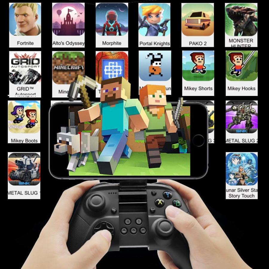 一番人気物 ゲームパッド スマホ ワイヤレス 送料無料 リモートなど対応 Ps4 Ios Iphone ゲームコントローラー Bluetooth Pc用ゲームコントローラー