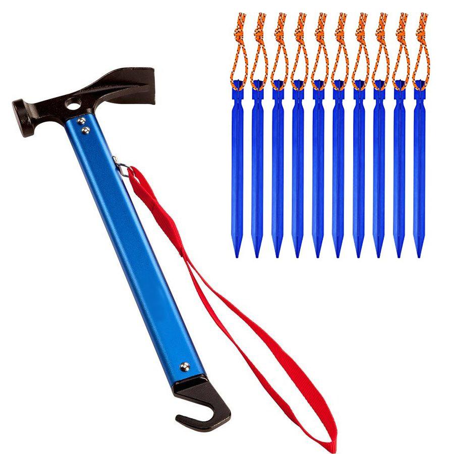ペグハンマー ペグ 軽量ハンマーと10個のテント ペグ18cm 収納袋付き ペグ 鍛造 ペグはんまー テント ハンマー 送料無料 Ajp B07l6hmw7c Jack Market 通販 Yahoo ショッピング