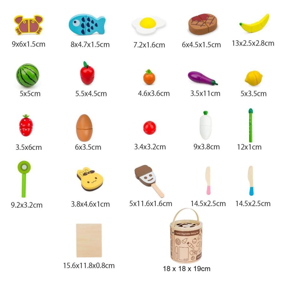 22点セット 木製 おままごと セット マグネット ごっこ遊び 木のおもちゃ 人気 きれる食材 磁石式 キッチン ままごと 知育玩具 送料無料 Ajp B07r9zsd42 Jack Market 通販 Yahoo ショッピング