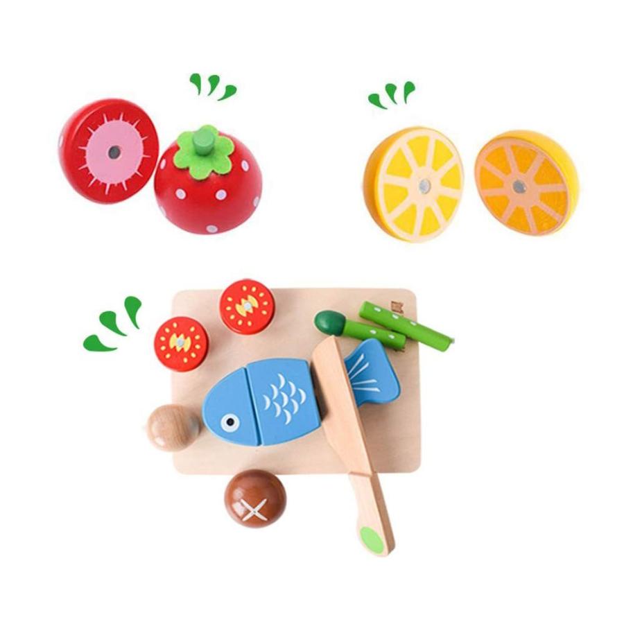 22点セット 木製 おままごと セット マグネット ごっこ遊び 木のおもちゃ 人気 きれる食材 磁石式 キッチン ままごと 知育玩具 送料無料 Ajp B07r9zsd42 Jack Market 通販 Yahoo ショッピング