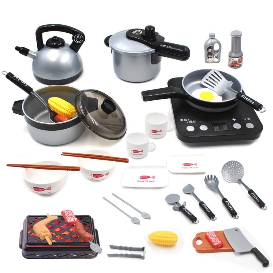 36点セット ままごと キッチンセット 調理器具セット 食器 食材含み 料理ごっこ 知育玩具 料理おもちゃ ごっこ遊び 台所 クッキング 送料無料 Ajp B07sljhbfb Jack Market 通販 Yahoo ショッピング