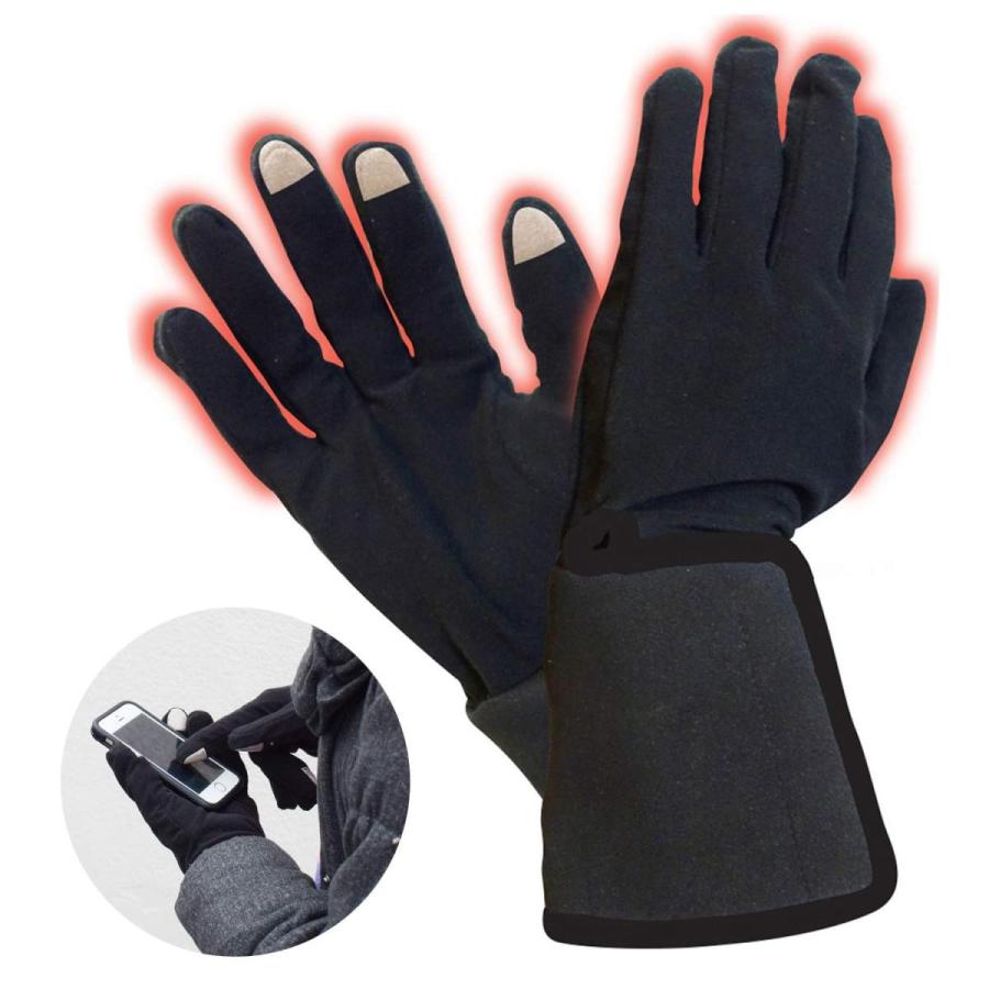 電熱 グローブ手袋 ヒーター 薄手 男女兼用 フリーサイズ スマホ対応 防寒 暖房 速暖 3層構造 電池式 Ajp B0814lytcg Jack Market 通販 Yahoo ショッピング