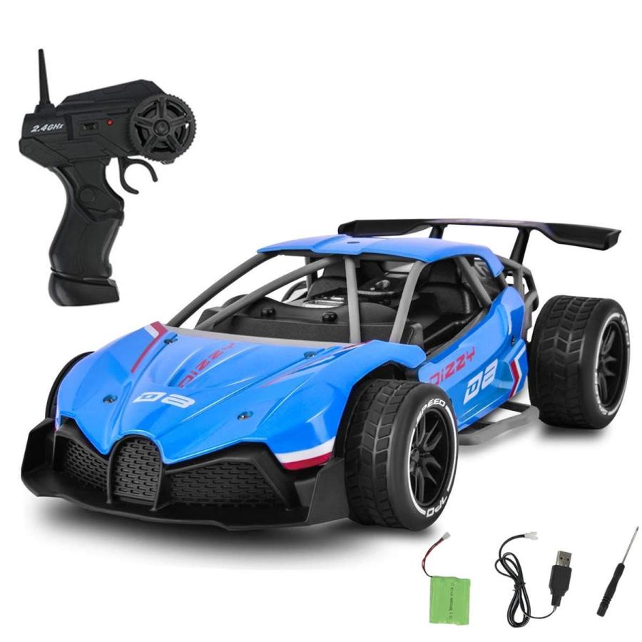 送料無料 ラジコンカー Rcカー 2 4ghz レーシングカー オフロードリモコンカー 高速 安定性高い 合金シェル 耐衝撃 青 Winestyles Jp