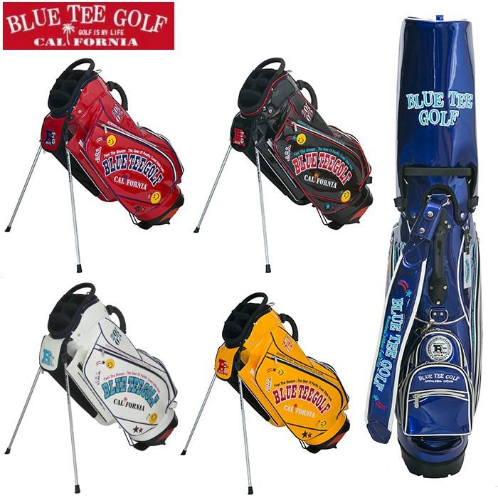 BLUE TEE GOLF スマイル & ロゴ エナメル 9インチ スタンド