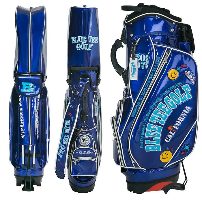 BLUE TEE GOLF スマイル & ロゴ エナメル 9インチ スタンド