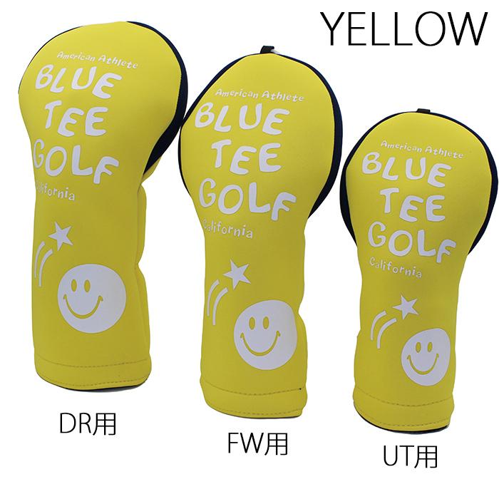 2023年 新作 ゴルフ ヘッドカバー BLUE TEE GOLF ブルーティーゴルフ スマイル ストレッチ ネオプレン ヘッドカバー HC