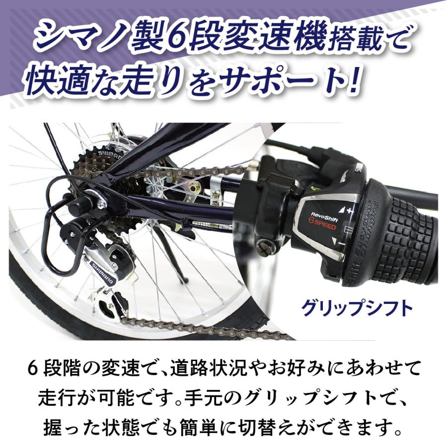 折畳み 自転車 20インチ FIELD CHAMP 6段変速 折りたたみ自転車 ダーク