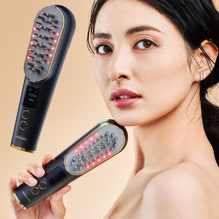 リフトアップ フェイスマッサージ ヘッドマッサージ ブラシ バイブレーション機能搭載 WAVEWAVE Scalp Brush